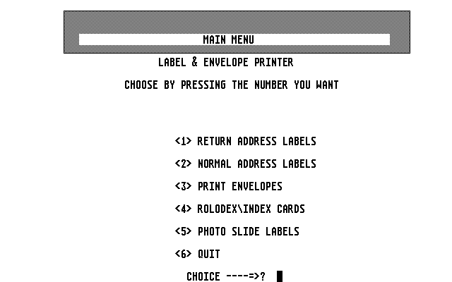 Envelope atari screenshot