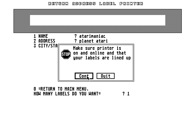 Envelope atari screenshot