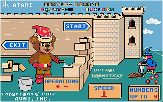 Equation Builder atari screenshot
