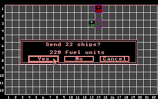 ERG's Space War atari screenshot