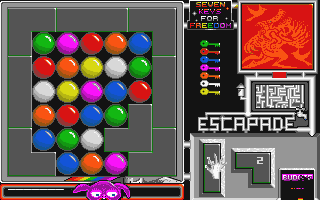 Escapade atari screenshot