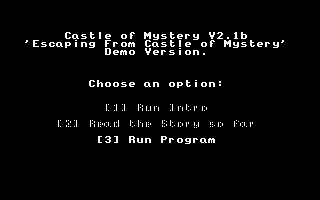 Escaping from the Castle of Mystery atari screenshot