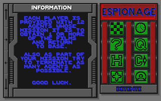 Espionage atari screenshot