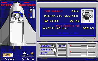 ESS - European Space Simulator atari screenshot