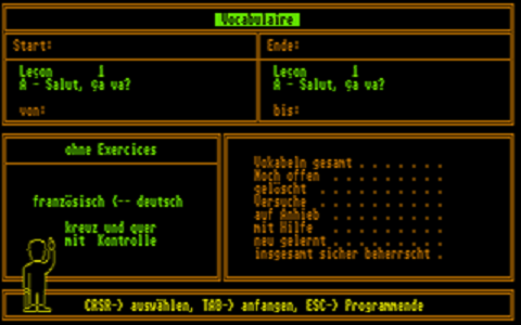Etudes Françaises 1 - Echanges atari screenshot