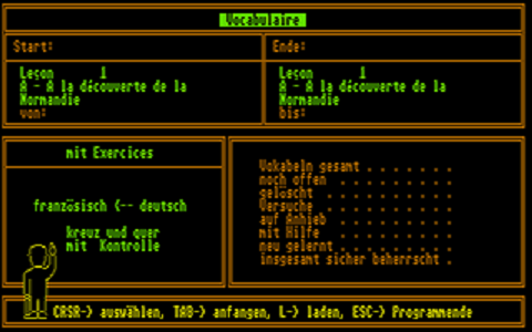 Etudes Françaises 3 - Echanges atari screenshot