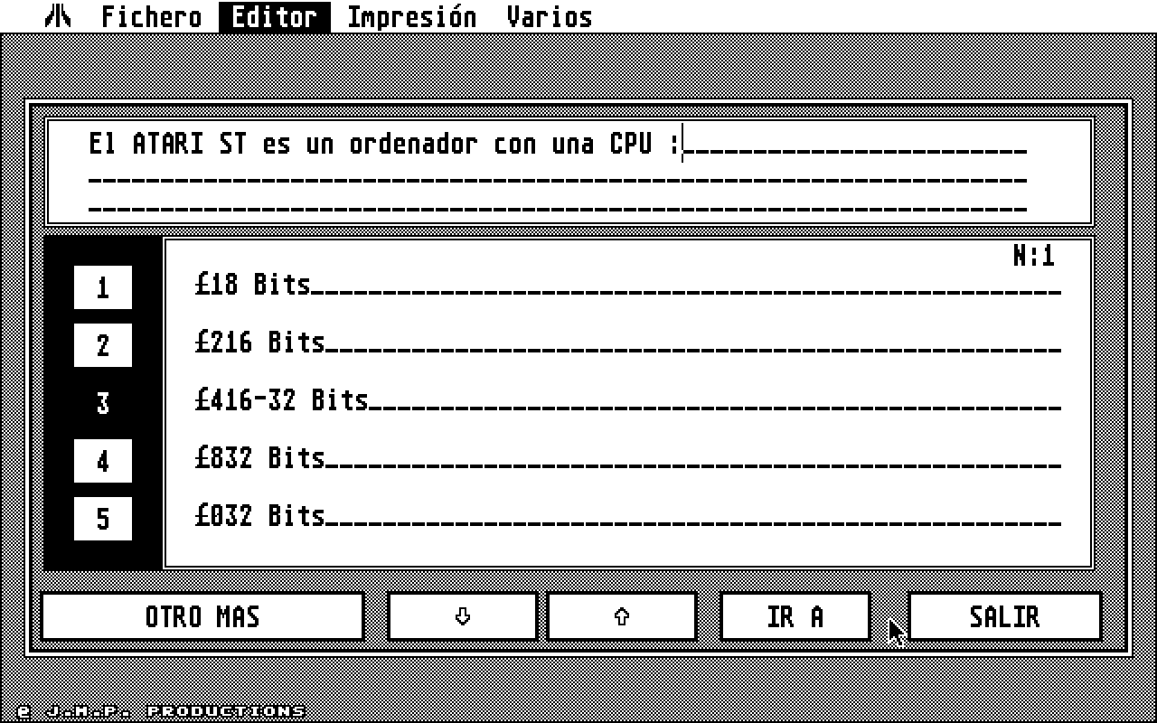 Étudiant (L') atari screenshot