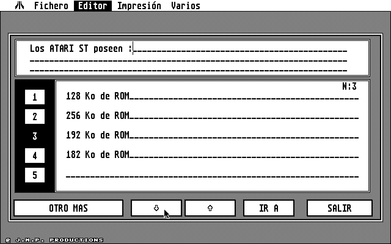 Étudiant (L') atari screenshot