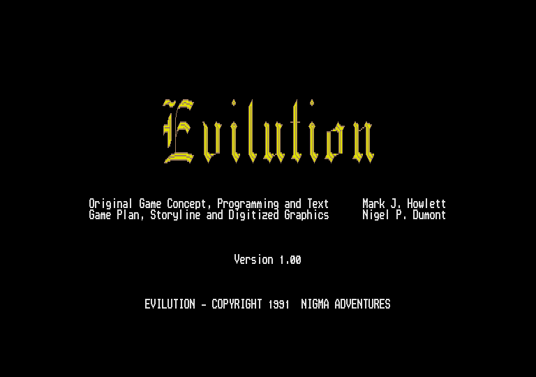 Evilution atari screenshot