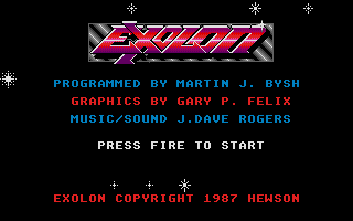 Exolon atari screenshot