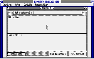 Exonathan Francais 4ème atari screenshot