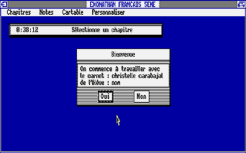 Exonathan Français 5ème atari screenshot