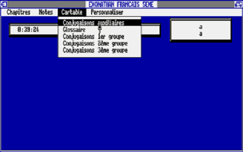 Exonathan Français 5ème atari screenshot