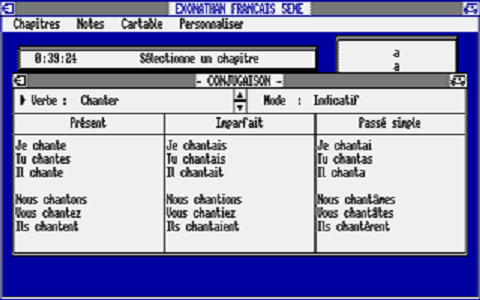 Exonathan Français 5ème atari screenshot