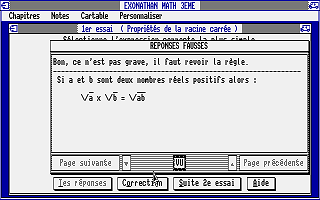 Exonathan Maths 3ème atari screenshot