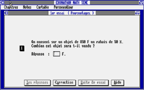 Exonathan Maths 5ème atari screenshot