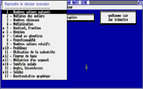 Exonathan Maths - 6ème atari screenshot