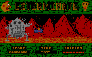 Exterminate atari screenshot