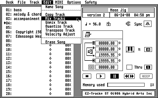 EZ-Track atari screenshot