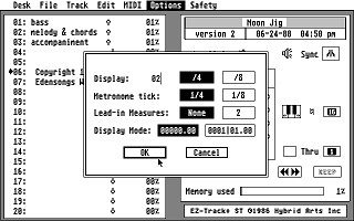 EZ-Track atari screenshot