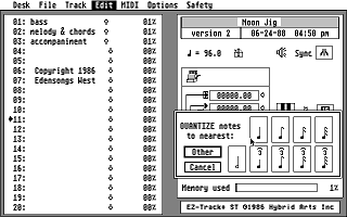 EZ-Track atari screenshot