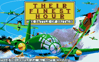 F-16 Combat Pilot / Their Finest Hour - The Battle of Britain atari screenshot