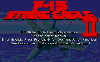 F-15 Strike Eagle II atari screenshot