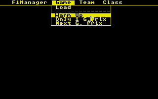 F1 Manager atari screenshot