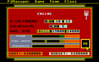 F1 Manager atari screenshot