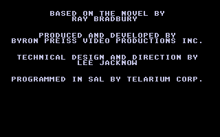 Fahrenheit 451 atari screenshot