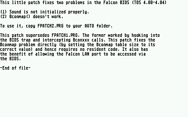 Falcon 030 Tukilevy atari screenshot