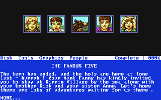 Famous Five - Five on a Treasure Island (The) atari screenshot