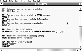 Fast BASIC atari screenshot