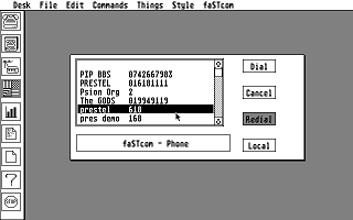 Fastcom atari screenshot