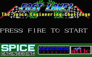 Fast Lane! - The Spice Engineering Challenge atari screenshot