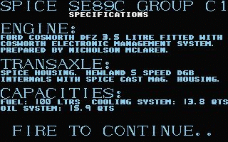 Fast Lane! - The Spice Engineering Challenge atari screenshot