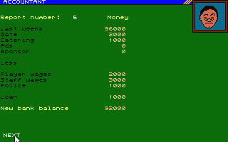 FC Manager atari screenshot