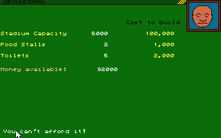 FC Manager atari screenshot