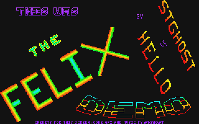 Felix Demo atari screenshot