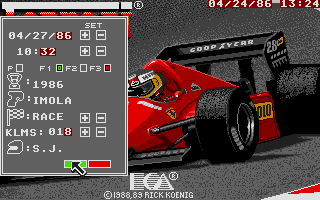 Ferrari Formula One atari screenshot