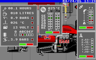 Ferrari Formula One atari screenshot
