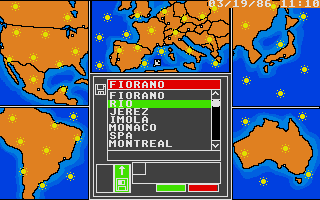 Ferrari Formula One atari screenshot