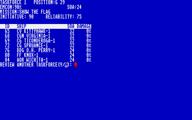 Fifth Eskadra - Modern Naval Combat in the Mediterranian Sea atari screenshot