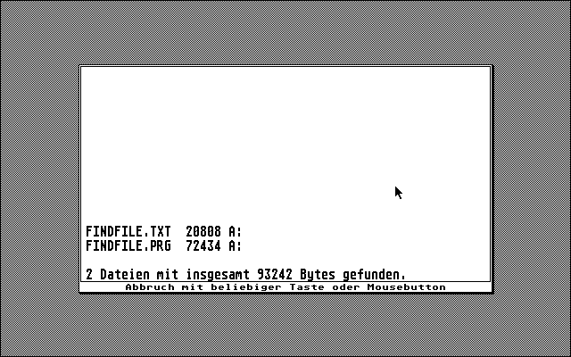 Find File atari screenshot