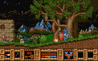 Fire and Brimstone atari screenshot