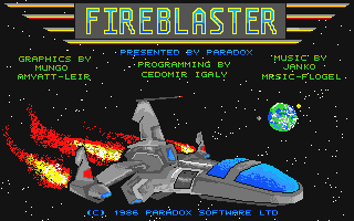 Fireblaster atari screenshot