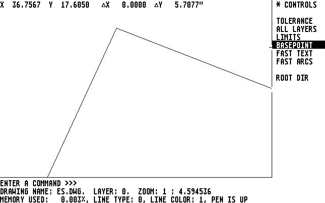 First Cadd atari screenshot