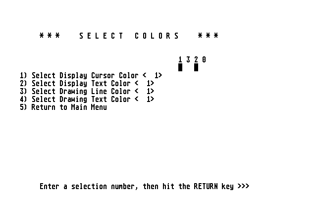 First Cadd atari screenshot