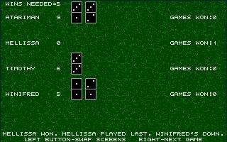 First Dominoes atari screenshot