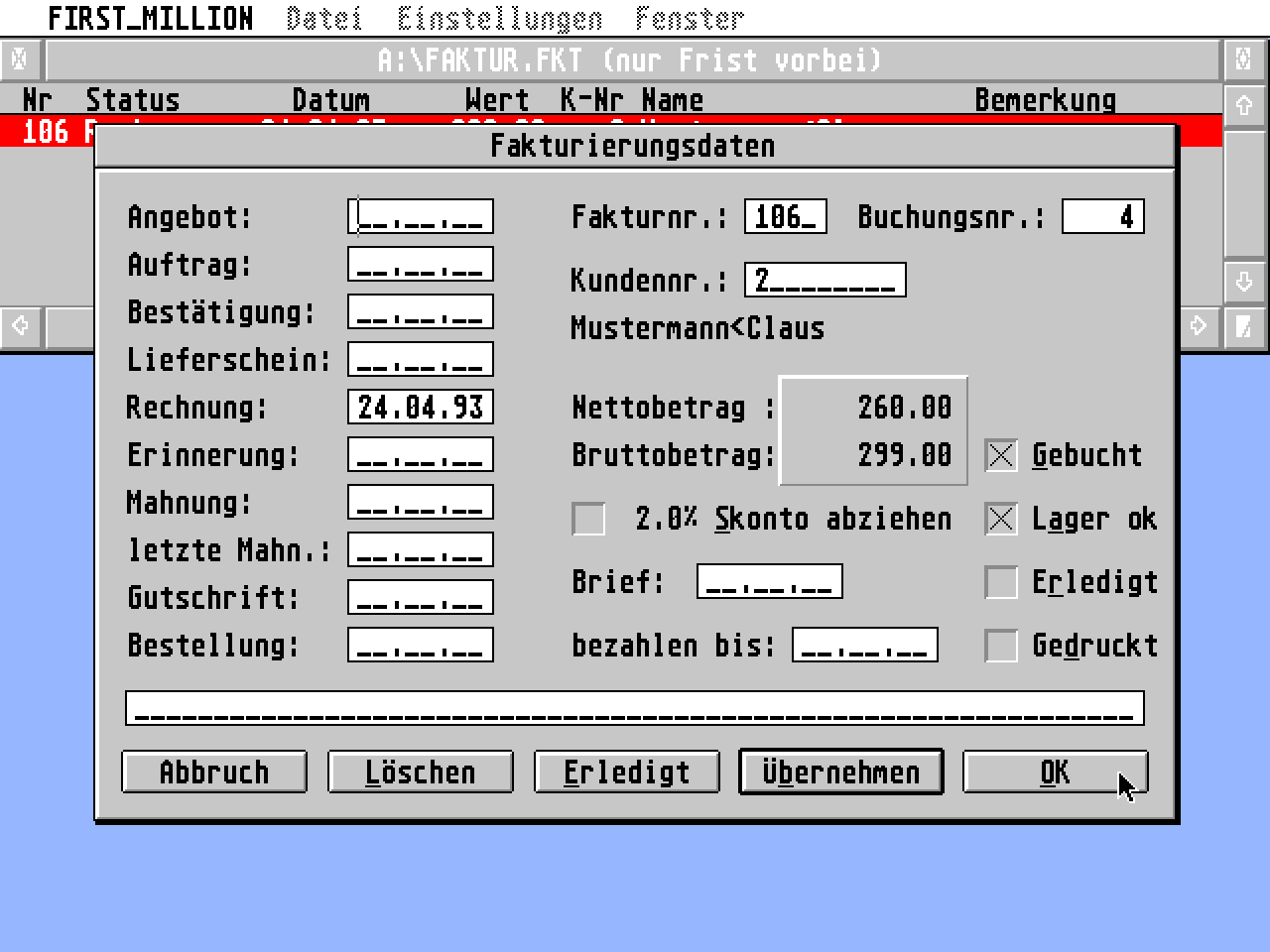 First Million Magnum atari screenshot